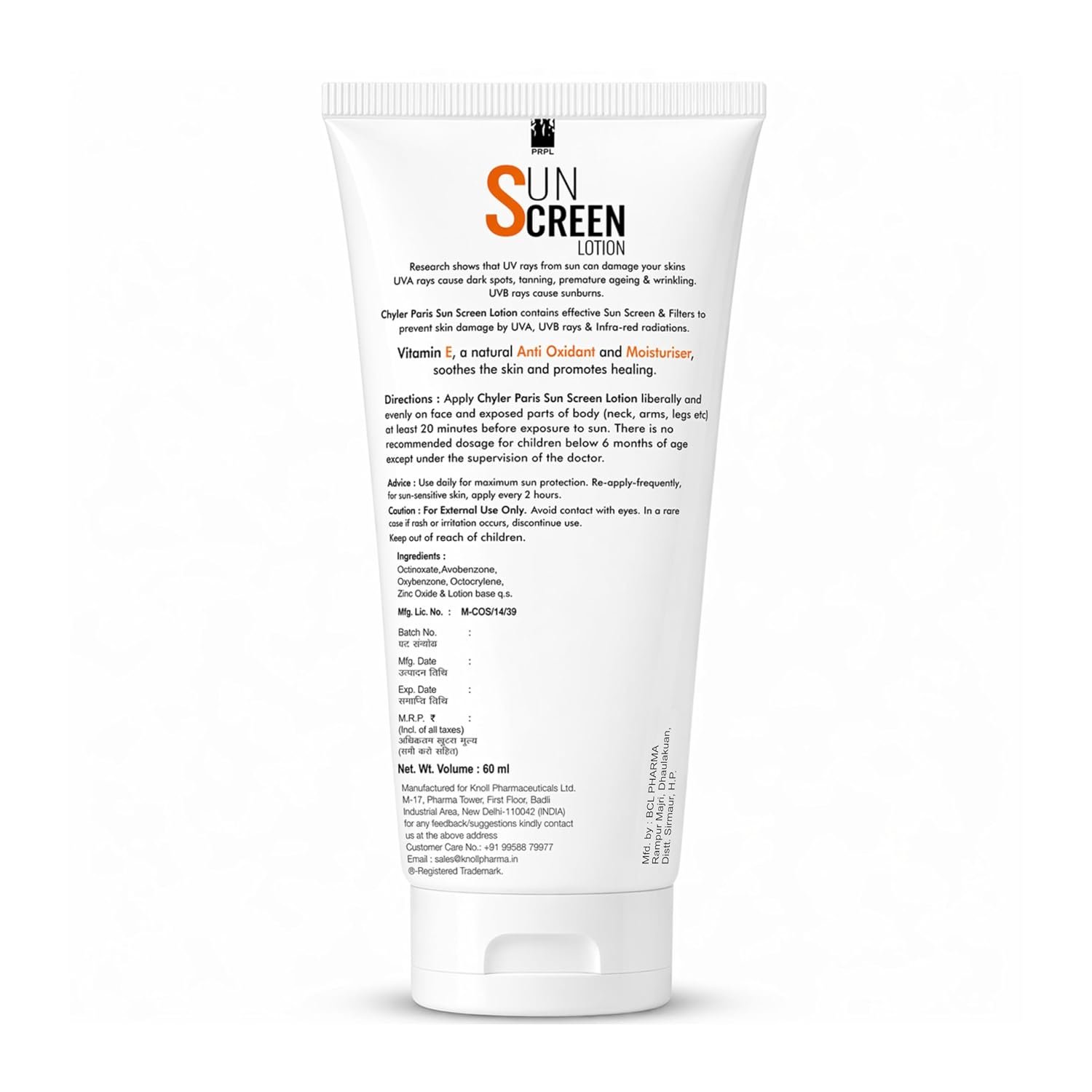 Chyler Paris SPF 50 PA+++ Sunscreen Lotion with Vitamin E | UVA & UVB Protection | Octinoxate, Avobenzone & Zinc Oxide - Image 9