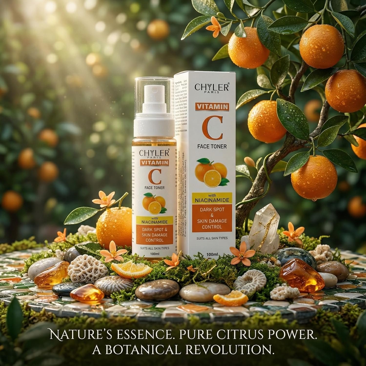 Chyler Paris Vitamin C Face Toner with Niacinamide 100 ML - Brightening & Pore-Refining | Hydrating Skin - Image 4